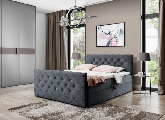 Chesterfield boxspringbed slaapkamer design dubbel hotelbed bedlade nieuw